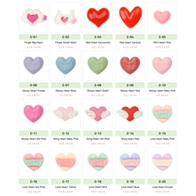 Load image into Gallery viewer, E-10 Glossy Heart Baby Pink (2 X 1.8 Cm) WiLLBee CLIPON Charms
