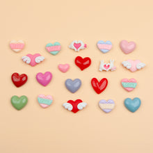 Load image into Gallery viewer, E-10 Glossy Heart Baby Pink (2 X 1.8 Cm) WiLLBee CLIPON Charms
