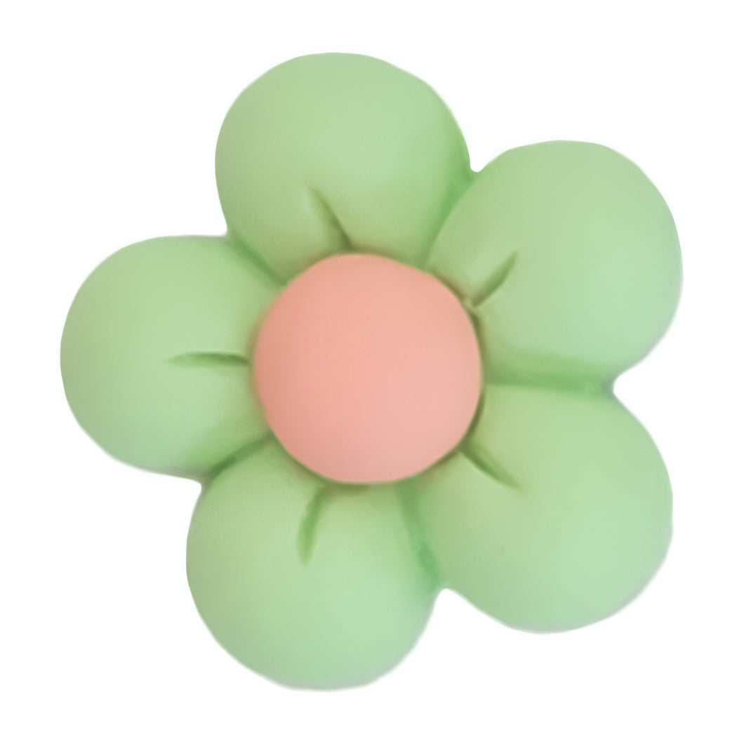 C-13 Round Five Petal Green (2.1 X 2.1 Cm) WiLLBee CLIPON Charms