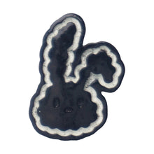 Load image into Gallery viewer, Y-20 Button Outline Rabbit Black (1.6 X 2.4 Cm) WiLLBee CLIPON Charms
