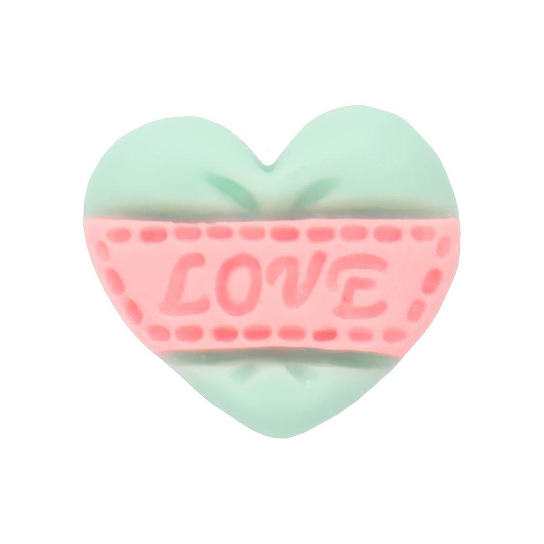 E-18 Love Heart Mint (1.8 X 1.6 Cm) WiLLBee CLIPON Charms