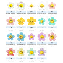 Load image into Gallery viewer, F-27 Fun Flower Check Pink Large (3.4 X 3.4 Cm) WiLLBee CLIPON Charms
