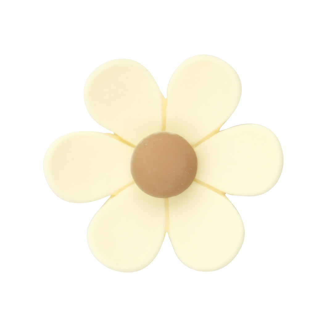 D-33 Six Petal Beige Medium (2.7 X 2.5 Cm) WiLLBee CLIPON Charms