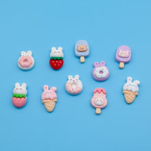 Load image into Gallery viewer, G-32 Ice Cream Rabbit White (1.7 X 3.1 Cm) WiLLBee CLIPON Charms
