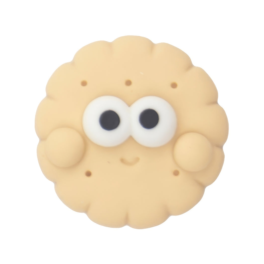 H-14 Biscuit Face Round Beige (2.2 X 2.2 Cm) WiLLBee CLIPON Charms