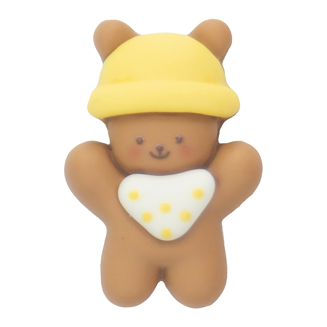 I-32 Macaron Yellow Hat Bear (1.9 X 2.7 Cm) WiLLBee CLIPON Charms