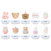 Load image into Gallery viewer, M-15 Party Face Rabbit White (1.9 X 2.4 Cm) WiLLBee CLIPON Charms
