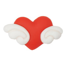 Load image into Gallery viewer, E-14 Wing Heart Red (2.8 X 1.6 Cm) WiLLBee CLIPON Charms
