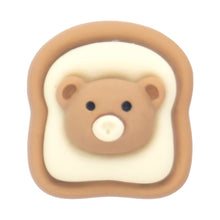 Load image into Gallery viewer, G-03 Icon Toast Bear (2 X 2.1 Cm) WiLLBee CLIPON Charms
