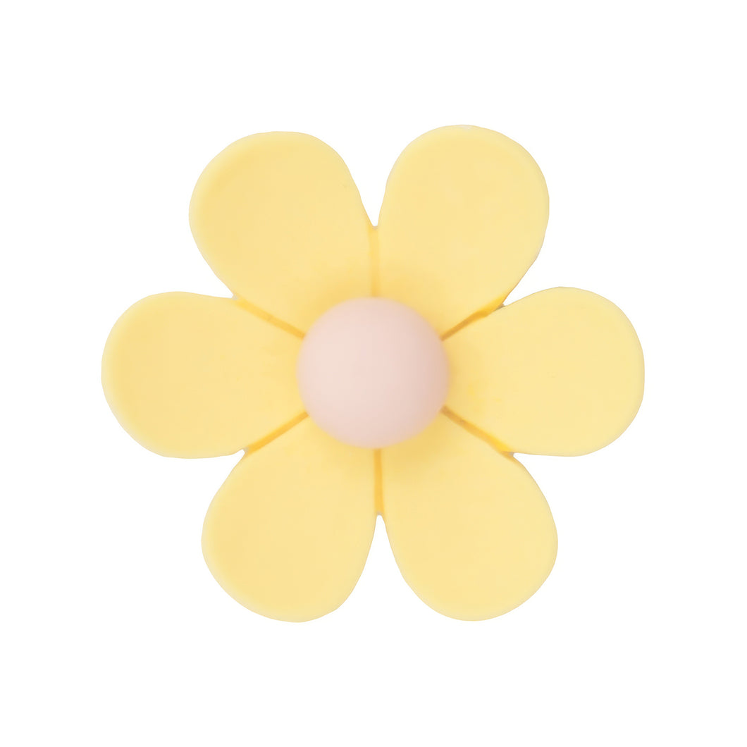 D-18 Six Petal Yellow Medium (2.7 X 2.5 Cm) WiLLBee CLIPON Charms