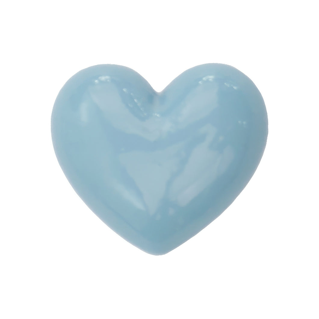 E-07 Glossy Heart Blue (2 X 1.8 Cm) WiLLBee CLIPON Charms