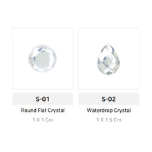 Load image into Gallery viewer, S-01 Round Flat Crystal (1 X 1 Cm) WiLLBee CLIPON Charms
