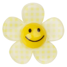 Load image into Gallery viewer, F-29 Fun Flower Check Yellow Large (3.4 X 3.4 Cm) WiLLBee CLIPON Charms
