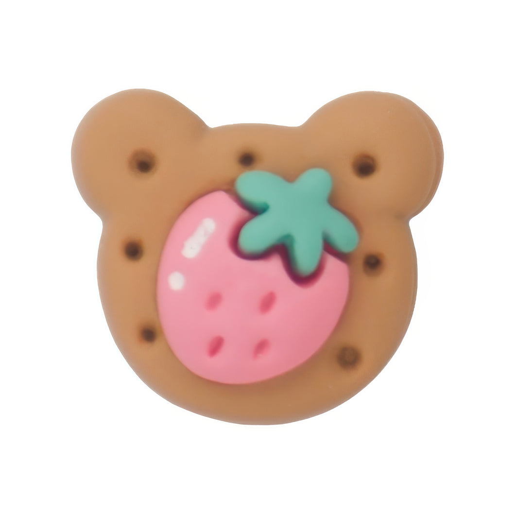 H-27 Fruit Biscuit Strawberry (2 X 1.9 Cm) WiLLBee CLIPON Charms