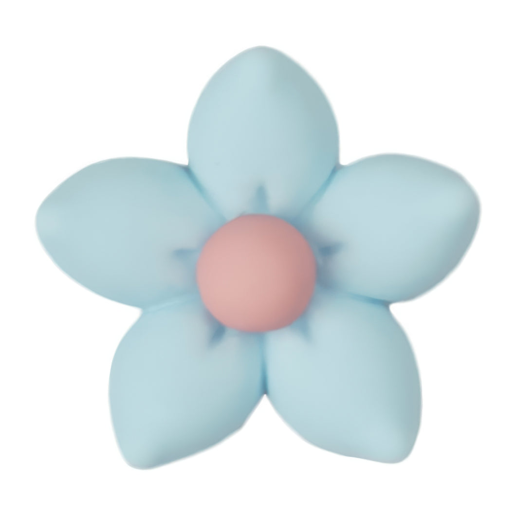 C-18 Pointed Five Petal Blue (2.3 X 2.3 Cm) WiLLBee CLIPON Charms