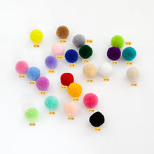 Load image into Gallery viewer, V-03 Mini Pompom Light Brown (1.5 X 1.5 Cm) WiLLBee CLIPON Charms
