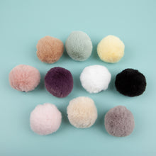 Load image into Gallery viewer, W-01 Short Hair Pompom White (4.5 X 4.5 Cm) WiLLBee CLIPON Charms
