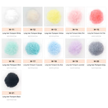 Load image into Gallery viewer, W-12 Long Hair Pompom Beige (4.5 X 4.5 Cm) WiLLBee CLIPON Charms
