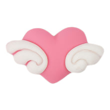 Load image into Gallery viewer, E-13 Wing Heart Hot Pink (2.8 X 1.6 Cm) WiLLBee CLIPON Charms
