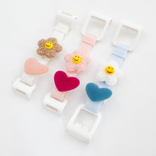 Load image into Gallery viewer, T-13 Velvet Flat Heart Baby Pink (3.7 X 3.5 Cm) WiLLBee CLIPON Charms
