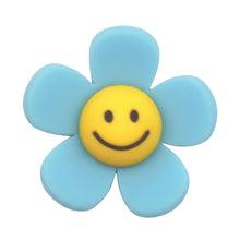 Load image into Gallery viewer, F-23 Fun Flower Matte Blue Small (2.5 X 2.5 Cm) WiLLBee CLIPON Charms
