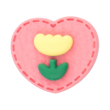 Load image into Gallery viewer, E-22 Stitch Heart Tulip Hot Pink (2.3 X 2.1 Cm) WiLLBee CLIPON Charms
