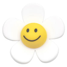 Load image into Gallery viewer, F-16 Fun Flower Matte White Large (3.3 X 3.3 Cm) WiLLBee CLIPON Charms
