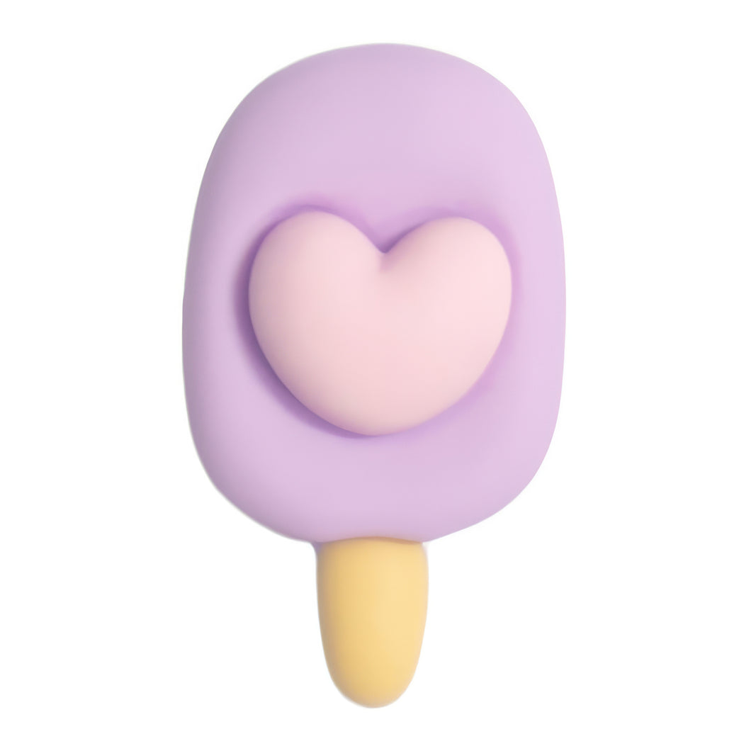 G-40 Popsicle Heart Purple (1.5 X 2.6 Cm) WiLLBee CLIPON Charms