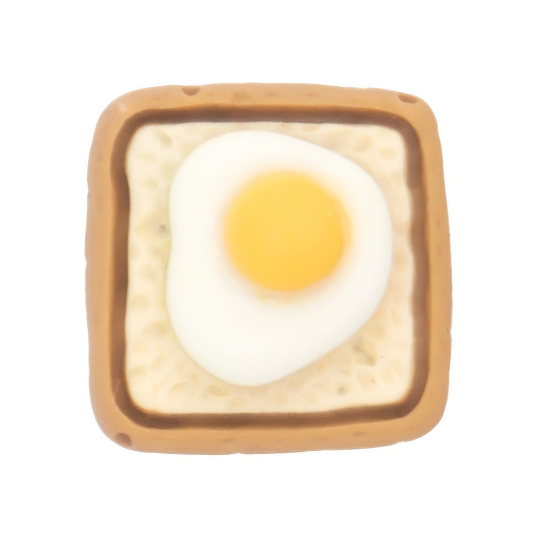 G-08 Cute Egg Toast (1.6 X 1.6 Cm) WiLLBee CLIPON Charms