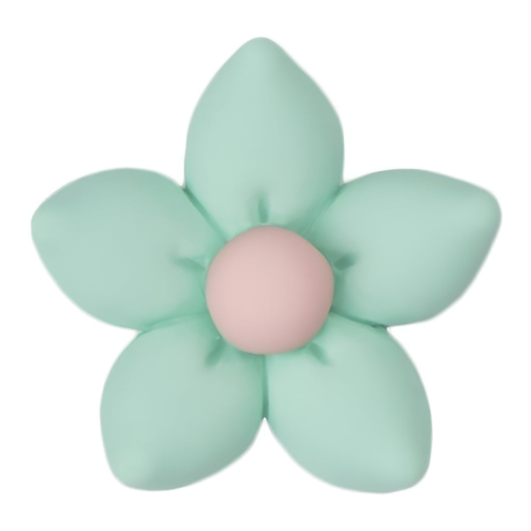 C-17 Pointed Five Petal Mint (2.3 X 2.3 Cm) WiLLBee CLIPON Charms