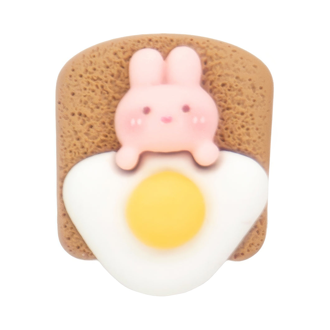 G-15 Egg Toast Rabbit (2 X 2.2 Cm) WiLLBee CLIPON Charms