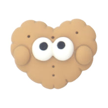 Load image into Gallery viewer, H-20 Biscuit Face Heart Brown (2.5 X 2 Cm) WiLLBee CLIPON Charms
