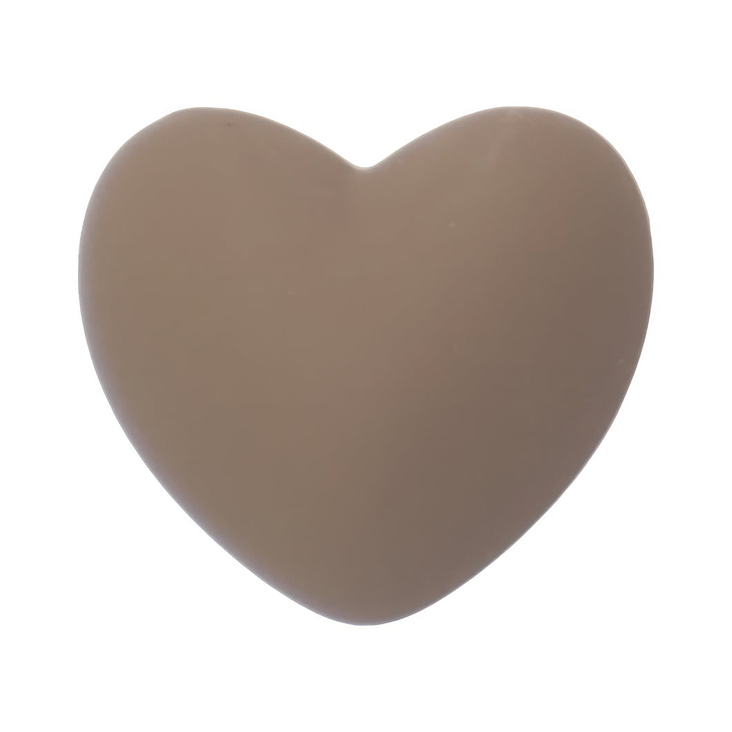 E-43 Lovely Heart Brown (2.5 X 2.2 Cm) WiLLBee CLIPON Charms