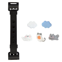 Load image into Gallery viewer, WiLLBee CLIPON Soft Mini with 5pcs Parts - Silicone Strap Grip Holder (Black &amp; Cloud Cat)
