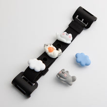 Load image into Gallery viewer, WiLLBee CLIPON Soft Mini with 5pcs Parts - Silicone Strap Grip Holder (Black &amp; Cloud Cat)
