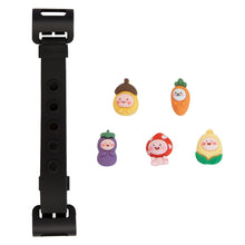 Load image into Gallery viewer, WiLLBee CLIPON Soft Mini with 5pcs Parts - Silicone Strap Grip Holder (Black &amp; Vegetable Friends)
