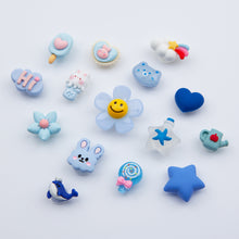 Load image into Gallery viewer, WiLLBee CLIPON Charms Shoe Decoration Parts Set - Blue 15pcs
