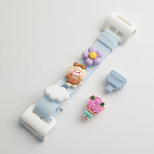 Load image into Gallery viewer, WiLLBee CLIPON Soft Mini with 5pcs Parts - Silicone Strap Grip Holder (Blue &amp; Ribbon Girl)
