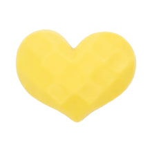 Load image into Gallery viewer, E-36 Waffle Heart Yellow (2.5 X 2 Cm) WiLLBee CLIPON Charms
