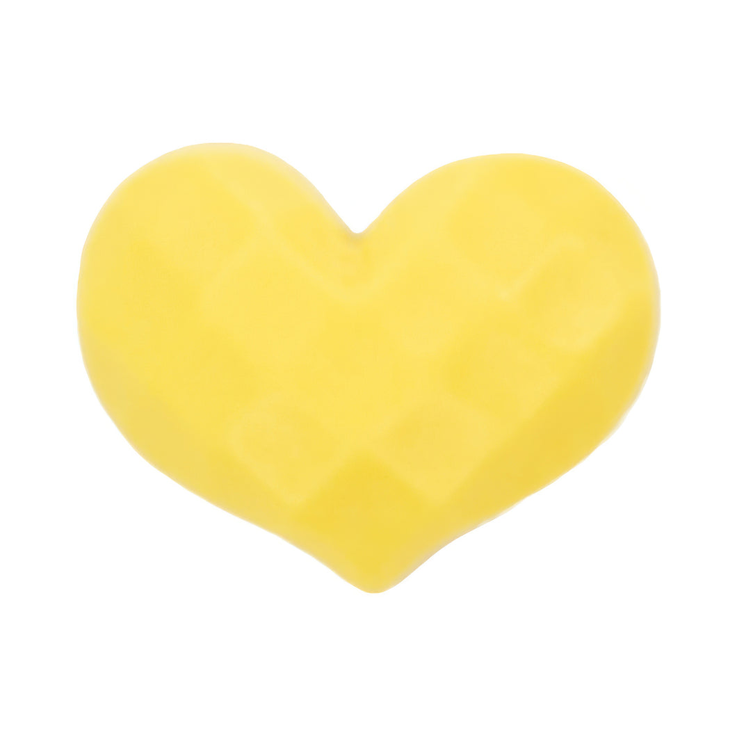 E-36 Waffle Heart Yellow (2.5 X 2 Cm) WiLLBee CLIPON Charms