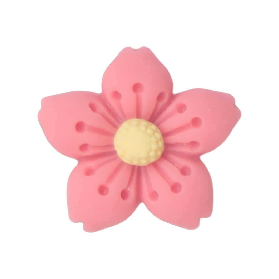 D-41 Cherry Blossom Hot Pink Small (2.1 X 2 Cm) WiLLBee CLIPON Charms