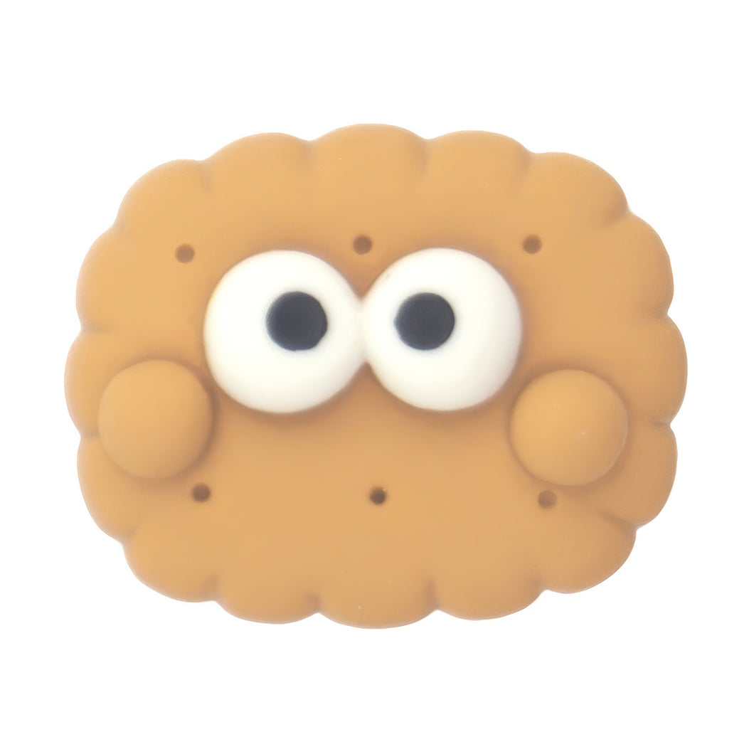 H-15 Biscuit Face Square Brown (2.4 X 2 Cm) WiLLBee CLIPON Charms