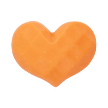 Load image into Gallery viewer, E-35 Waffle Heart Orange (2.5 X 2 Cm) WiLLBee CLIPON Charms
