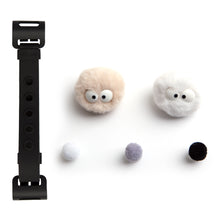 Load image into Gallery viewer, WiLLBee CLIPON Soft Mini with 5pcs Parts - Silicone Strap Grip Holder (Black &amp; Pom Pom Doll Beige)
