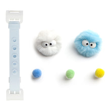 Load image into Gallery viewer, WiLLBee CLIPON Soft Mini with 5pcs Parts - Silicone Strap Grip Holder (Blue &amp; Pom Pom Doll Blue)
