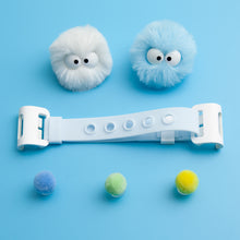 Load image into Gallery viewer, WiLLBee CLIPON Soft Mini with 5pcs Parts - Silicone Strap Grip Holder (Blue &amp; Pom Pom Doll Blue)
