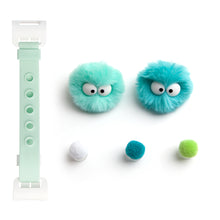 Load image into Gallery viewer, WiLLBee CLIPON Soft Mini with 5pcs Parts - Silicone Strap Grip Holder (Mint &amp; Pom Pom Doll Mint)
