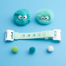 Load image into Gallery viewer, WiLLBee CLIPON Soft Mini with 5pcs Parts - Silicone Strap Grip Holder (Mint &amp; Pom Pom Doll Mint)
