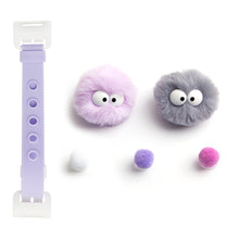 Load image into Gallery viewer, WiLLBee CLIPON Soft Mini with 5pcs Parts - Silicone Strap Grip Holder (Purple &amp; Pom Pom Doll Purple)
