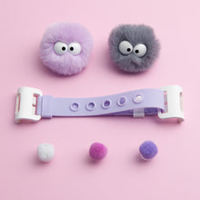 Load image into Gallery viewer, WiLLBee CLIPON Soft Mini with 5pcs Parts - Silicone Strap Grip Holder (Purple &amp; Pom Pom Doll Purple)
